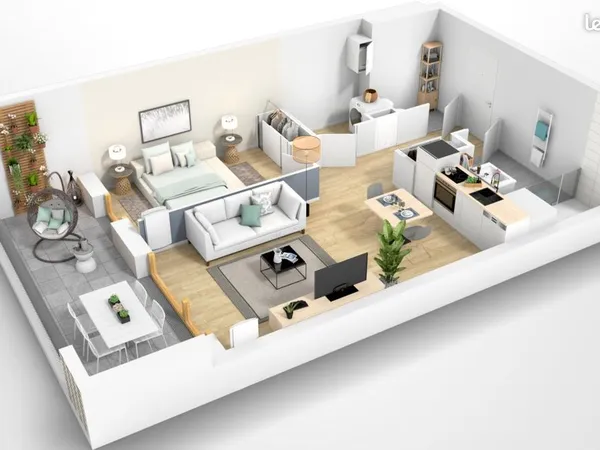 Appartement 2 pièces 48 m² 
