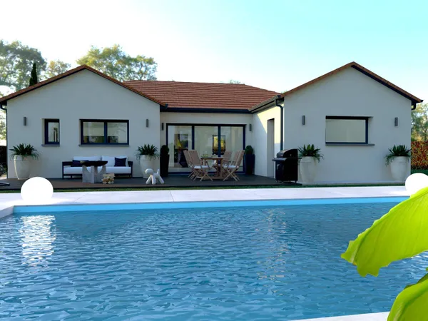Villa de plain pied sur la commune de St Jean d'Ardière 