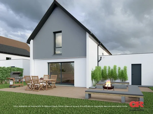 Maison neuve 5 pièces avec garage à HURTIGHEIM 
