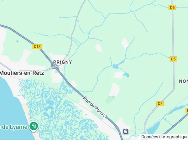 Terrain 1117 m² Les Moutiers-en-Retz 