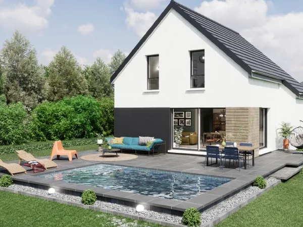 Terrain + maison 131 m² 