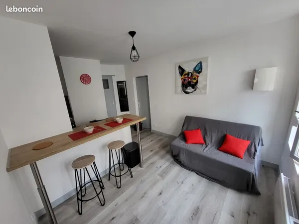 Studio meublé et décoré en centre-ville 