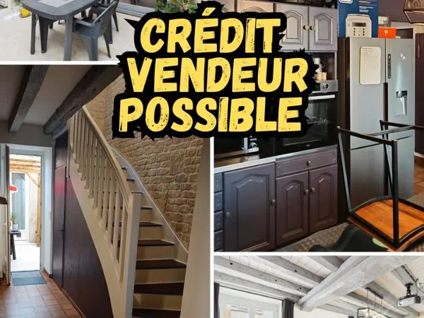 Crédit vendeur pour grande maison et local commercial 