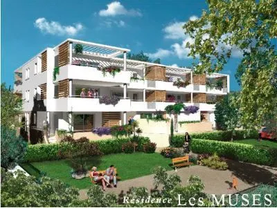 PALAVAS-LES-FLOTS - Appartement de type 2 pièces avec terrasse et parking 