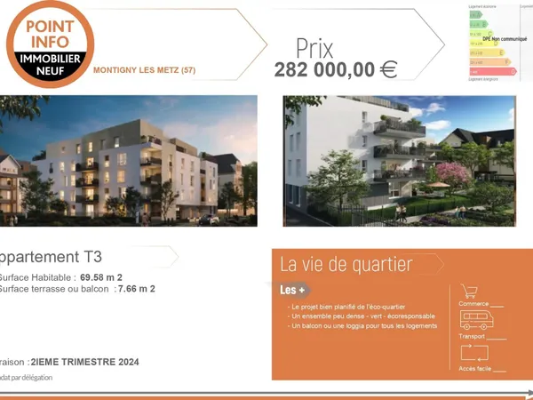 Appartement moderne à Montigny-lès-Metz 