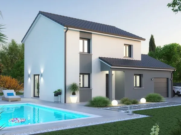 Terrain + maison 110 m² 