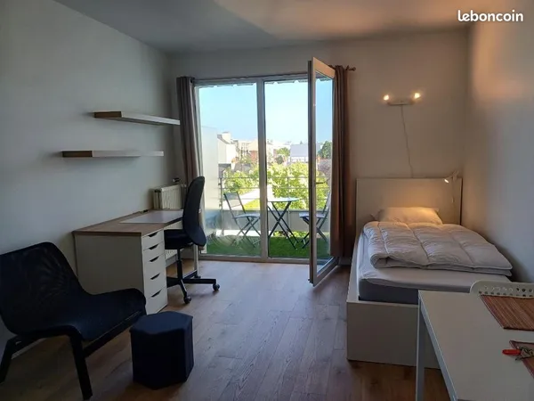 Studio meublé centre-ville (mail François Mitterrand) 