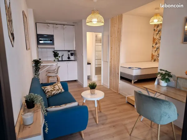 Charmant studio meublé T1 Bis 21m2 avec terrasse - Métro Canal du Midi 