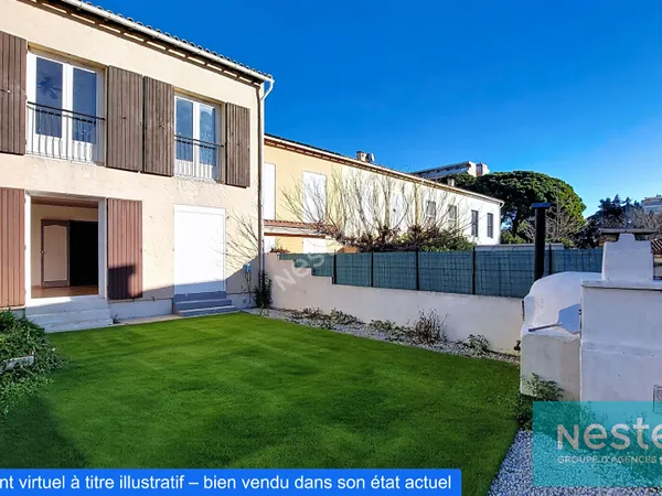 Maison Istres 81m², 3 pièce(s), 2 chambres, proche centre ville, jardin et 2 stationnements 