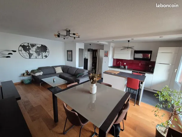 T2 de 48m² avec parking en sous-sol 