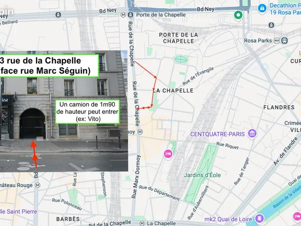 Parking/box pour voiture/camion/moto - Marx Dormoy (23 rue de la Chapelle) 