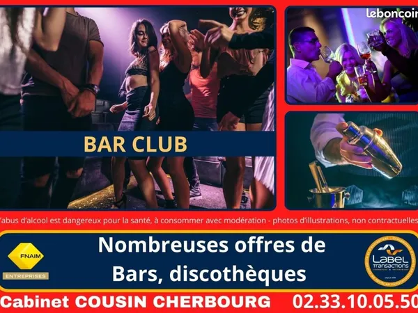 Fonds de commerce bar 160 m² 