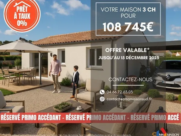 Maison 4 pièces 80 m² 