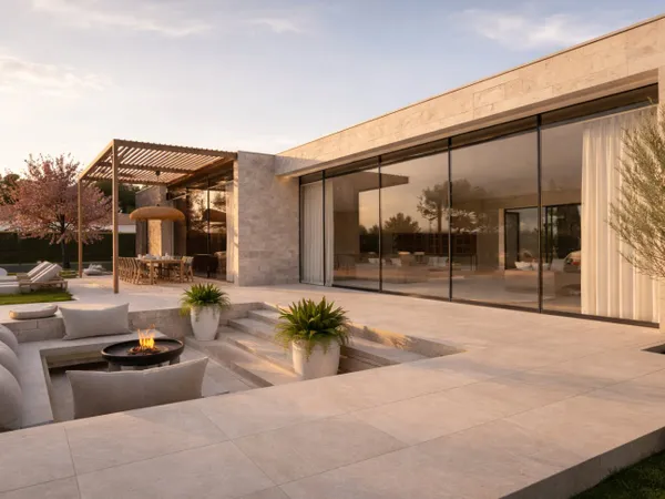 Villa californienne de plain-pied - 347 m² - Terrain 2 800 m² - NEOABITA - 