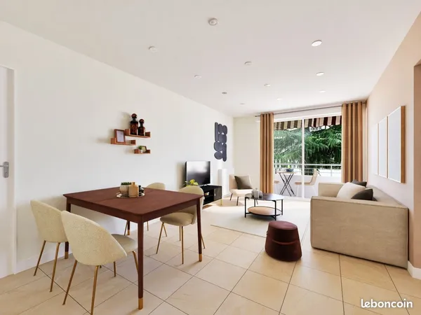 Appartement 4 pièces avec 3 chambres rénové récemment 