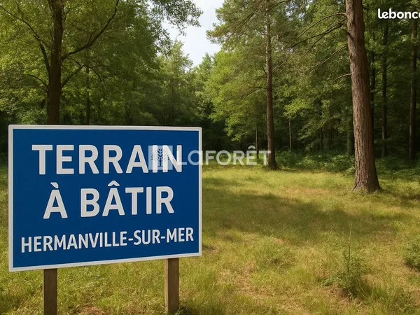 Terrain 1500 m² HERMANVILLE SUR MER 