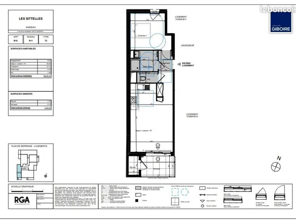 Appartement 2 pièces 48 m² 