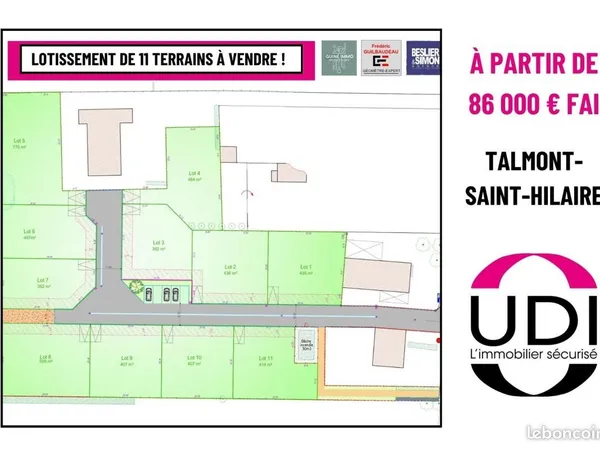 Terrain 436 m² Talmont Saint Hilaire 