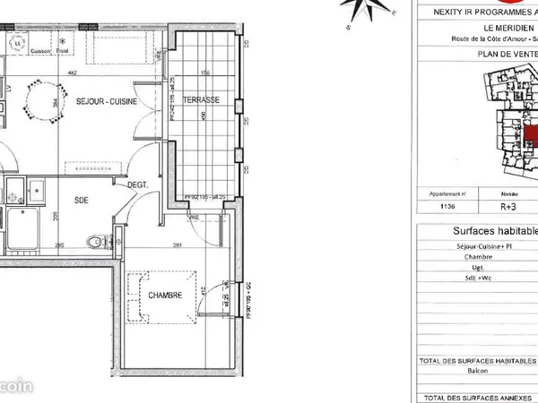 Appartement 2 pièces 37 m² 