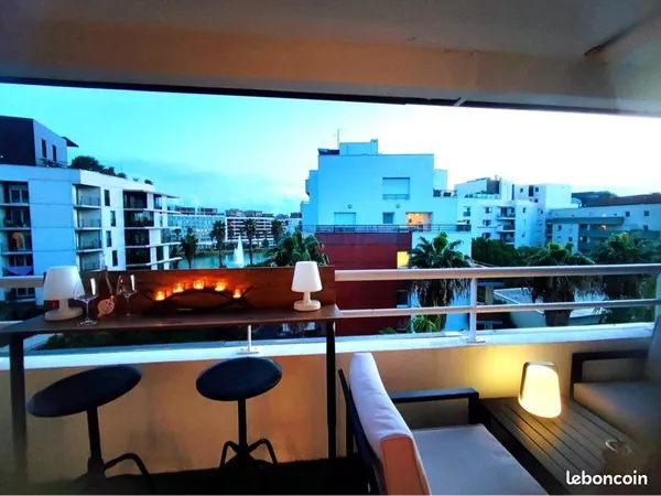 Rare : T2 vue bassin Jacques coeur 