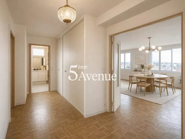 4 pièces 2 chambres dernier étage 