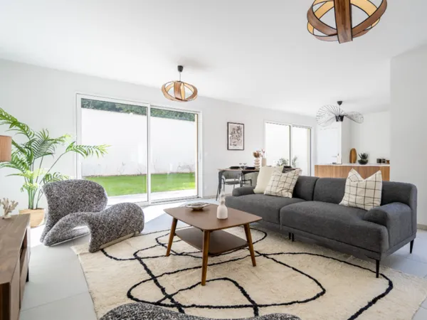 Appartement T3 avec terrasse et jardin 