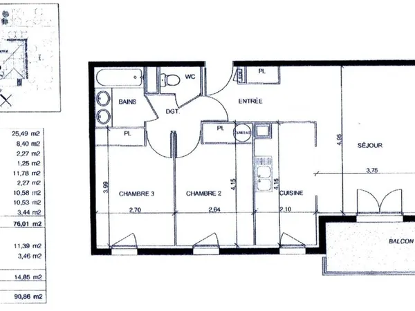 Appartement T4 Toulouse Sept Deniers 