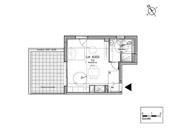 Appartement 1 pièce 35 m² 
