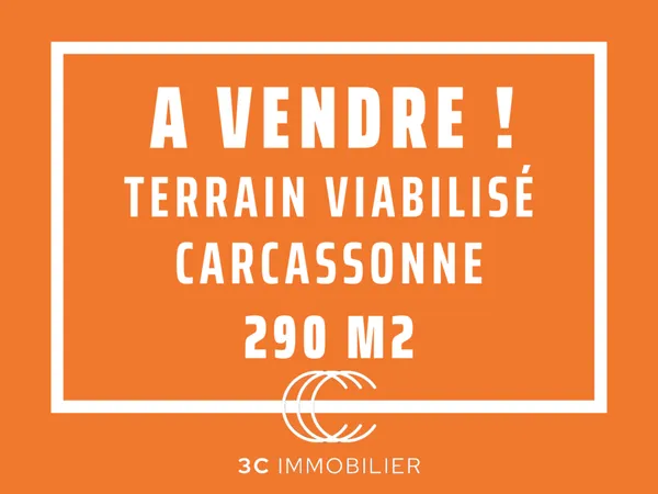 Terrain à vendre viabilisé et clôturé Carcassonne centre 