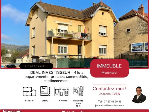 Immeuble de rapport 211 m² 