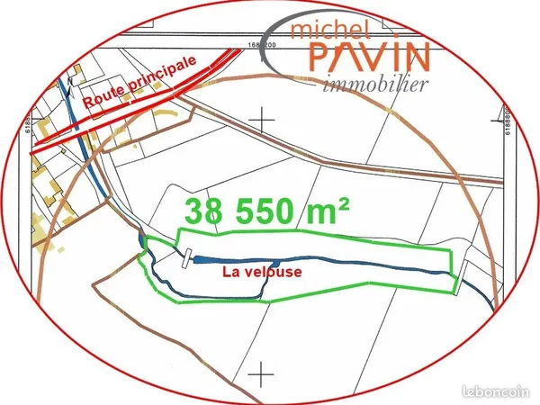 Terrain agricole 38 550 m² Charly 