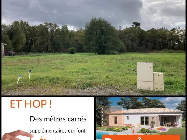 Terrain 1 359 m² Pugnac 