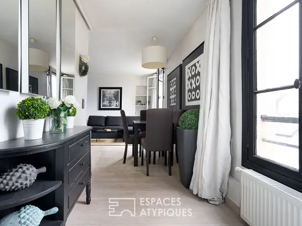 Appartement contemporain sur cour en plein coeur du Marais 