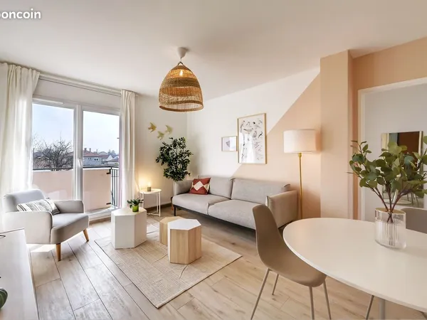 Appartement à louer- Meublé - 68m² - 3 chambres - Vaulx Village 