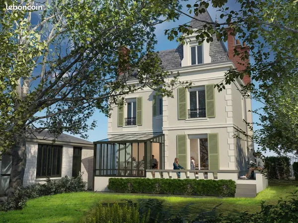 Saint-Maurice, à 2 km de Paris, une élégante maison bourgeoise de 263 m², entièrement 