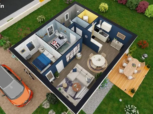 Maison 3 pièces 60 m² 