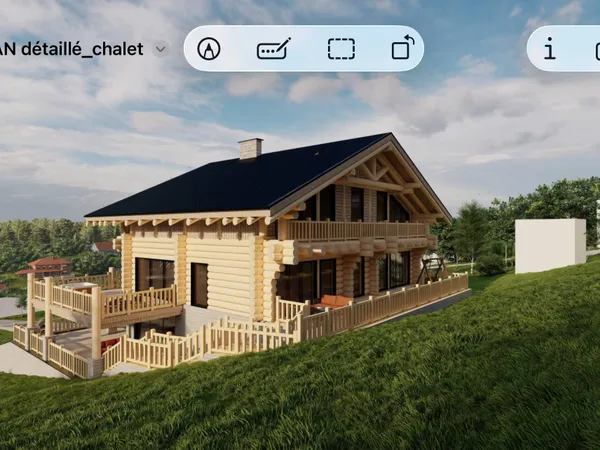 Vends structure de chalet - 160m² 