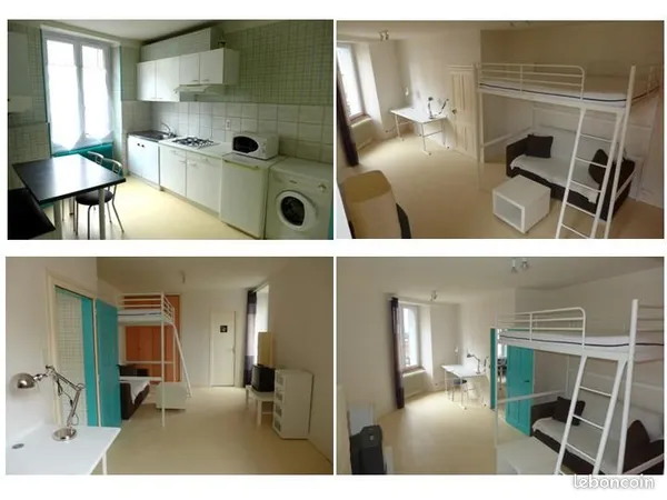 T1 BIS meublé 36 m², centre ville Rodez, dans maison individuelle proche tous commerces 
