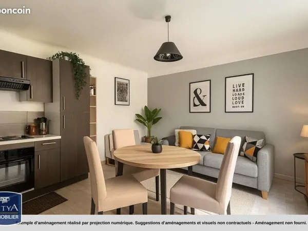 Appartement 2 pièces 37 m² 