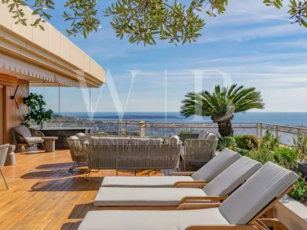 Le Cannet résidentiel - Exceptionnel penthouse offrant une vue féérique mer 