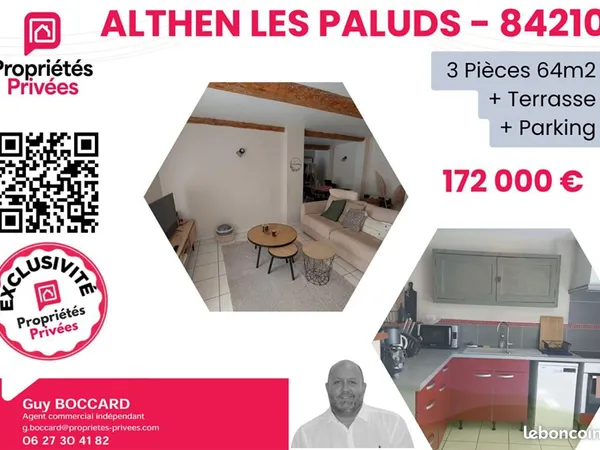 Appartement 3 pièces 64 m² 