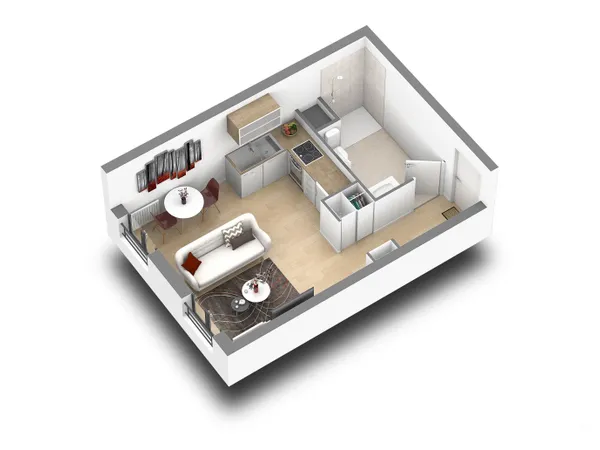 Appartement 1 pièce 28 m² 