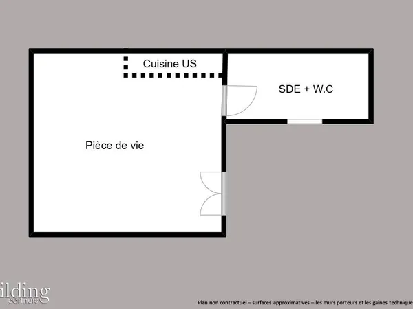 Appartement 1 pièce 16 m² 