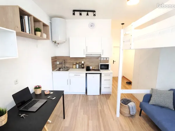 Studio 22 m2 meublé - conception 