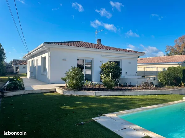 Maison 118 m2 avec piscine et garage indépendant de 28 m2 