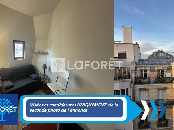 Appartement Paris 17 éme une pièce (15m²) 