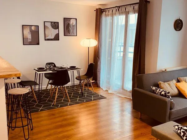 Appartement meublé 3 pièces - 68 m² - Vue Stade de France - Location temporaire 3 mois 