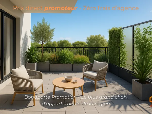 SAINT CLEMENT DE RIVIERE - GRAND T2 DE 53M2 DANS RESIDENCE TRES HAUT DE GAMME 