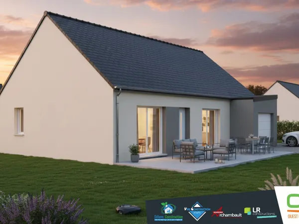 Terrain + maison 80 m² 