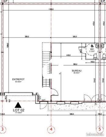Local commercial 200 m² 